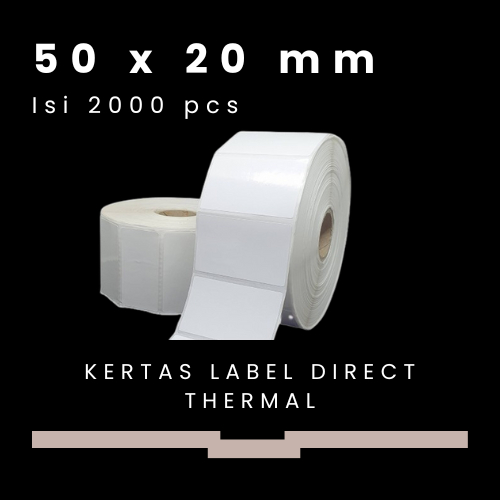 

Label Barcode Thermal 50 x 20 Isi 2000 Core 1