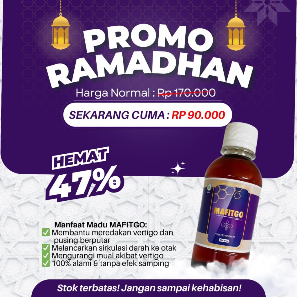 

Store Rehab Hati Madu MAFITGO Madu Vertigo Membantu Terapi Pada Penderita Vertigo Migrain Pusing Sakit Kepala