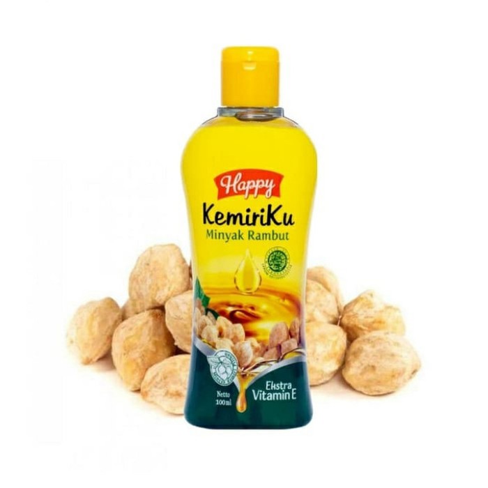Happy Kemiriku 100ml Minyak Rambut agar Lebat dan Hitam