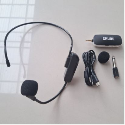MIK MIC MICROPHONE MIKROPON HEADSET BANDO WIRELESS SHURE MIK HEADSET BANDO WIRELESS SHURE MIK IMAM M