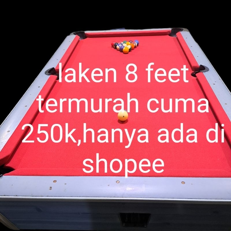 laken bilyard 8 feet bulu/woll termurah
