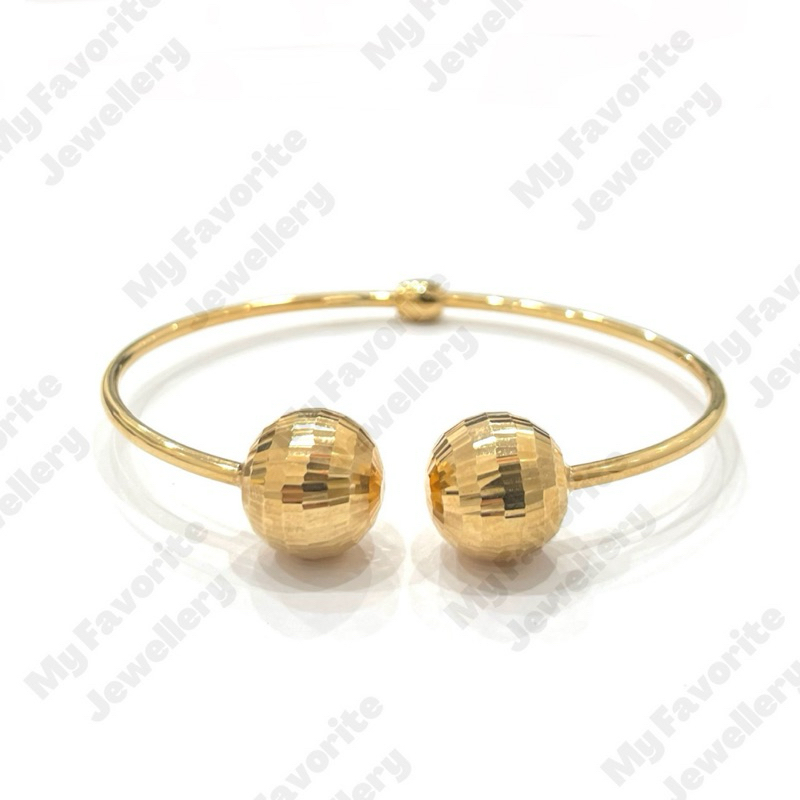 Gelang Bangle Tinju Kristal Emas Asli Kadar 700