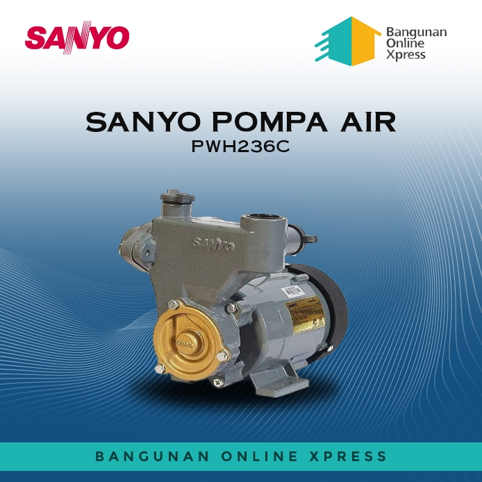 SANYO MESIN POMPA AIR (PWH236C) / Pompa Sumur Dangkal / Non Otomatis 200 WATT