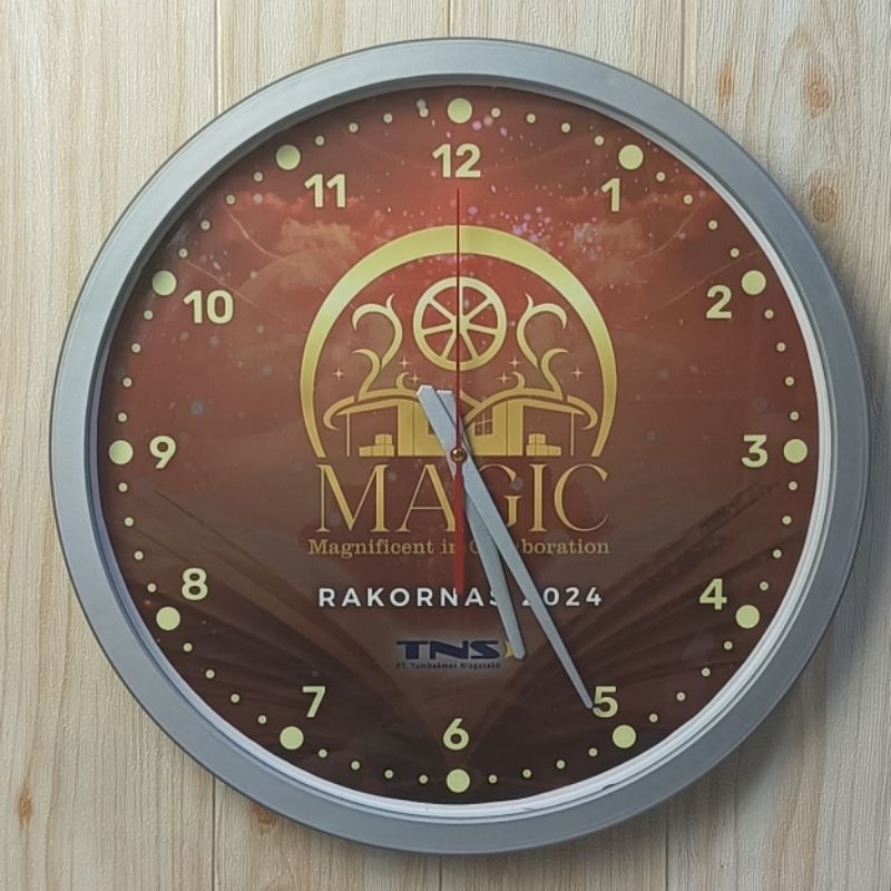 Jam Dinding Custom Diameter  40cm