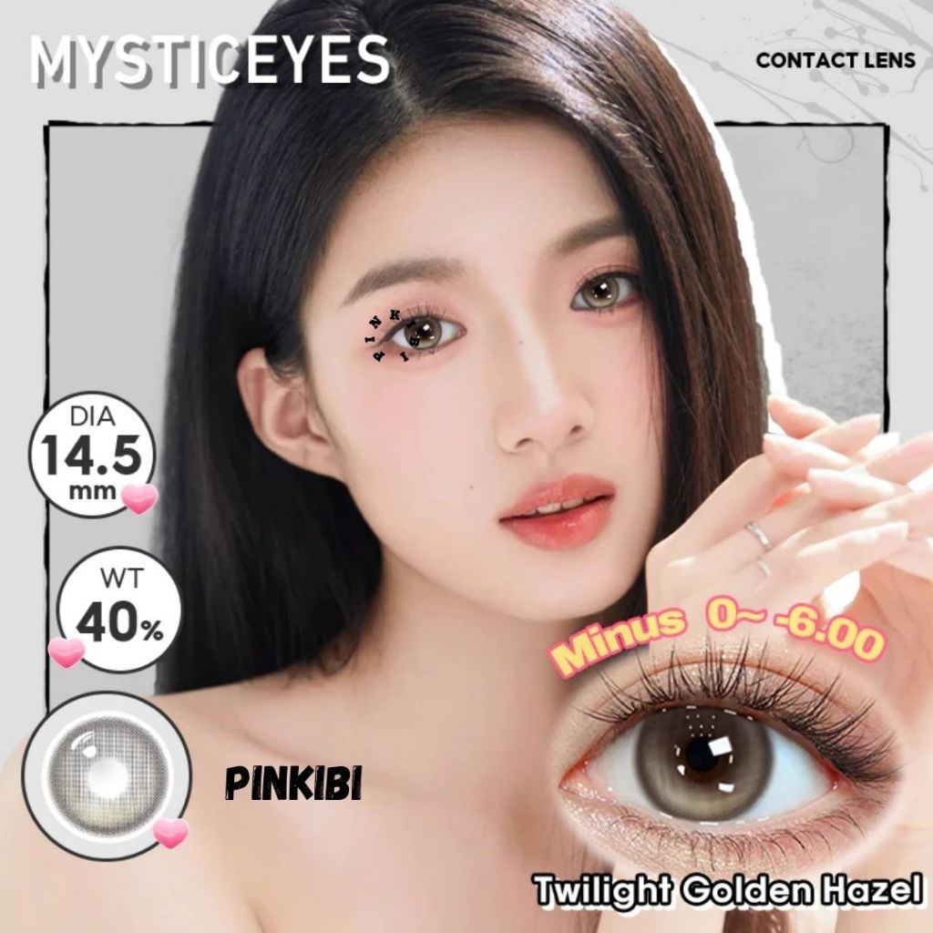 GROSIR - Softlens MYSTIC EYES  TWILIGHT 14.5MM Softlens Brown Minus , Softlens Minus , Softlens Norm