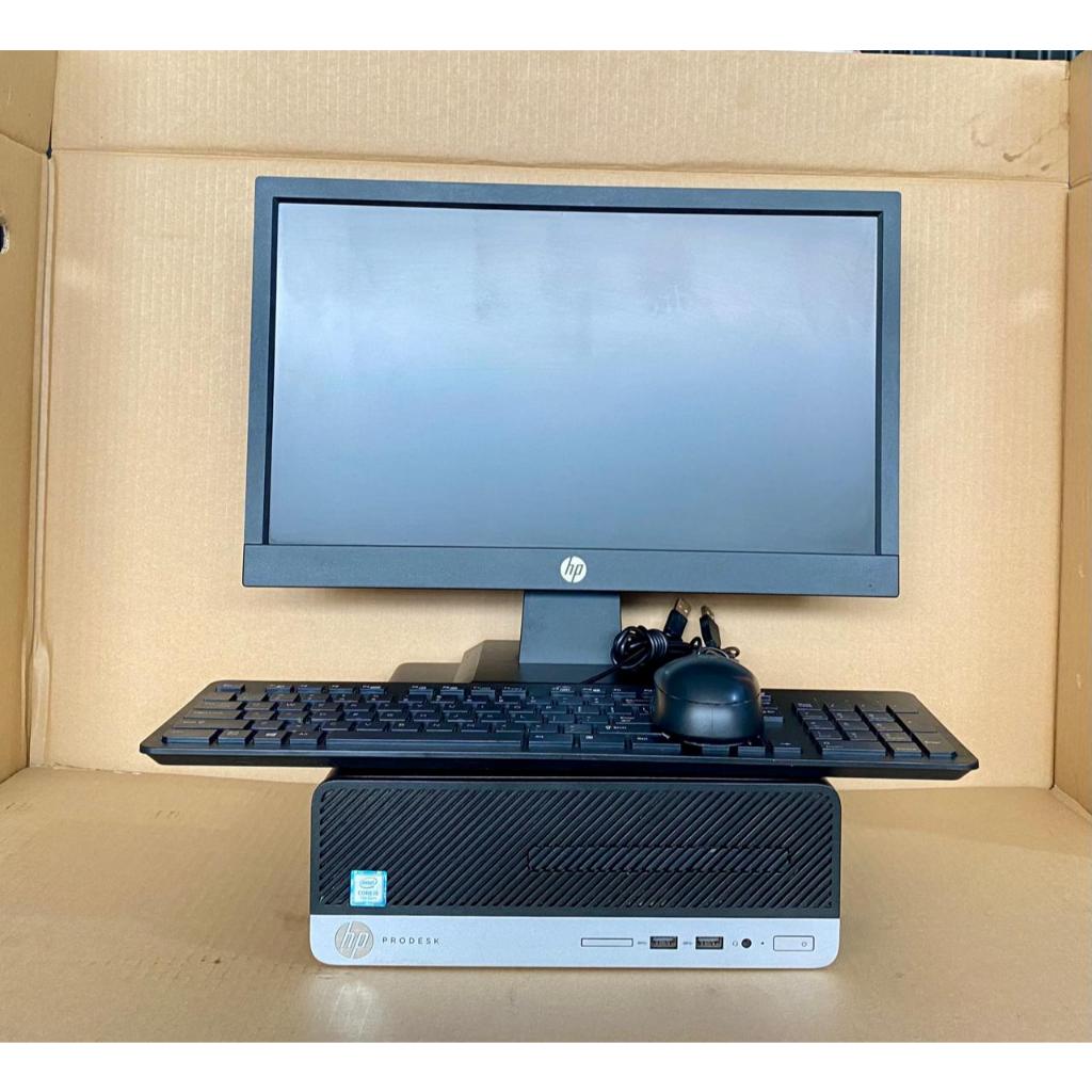 PC HP ProDesk 400 G4 SFF Core i3-6100 Ram 8GB SSD 256GB Monitor P19v Gen 4 19Inc Murag Bergaransi
