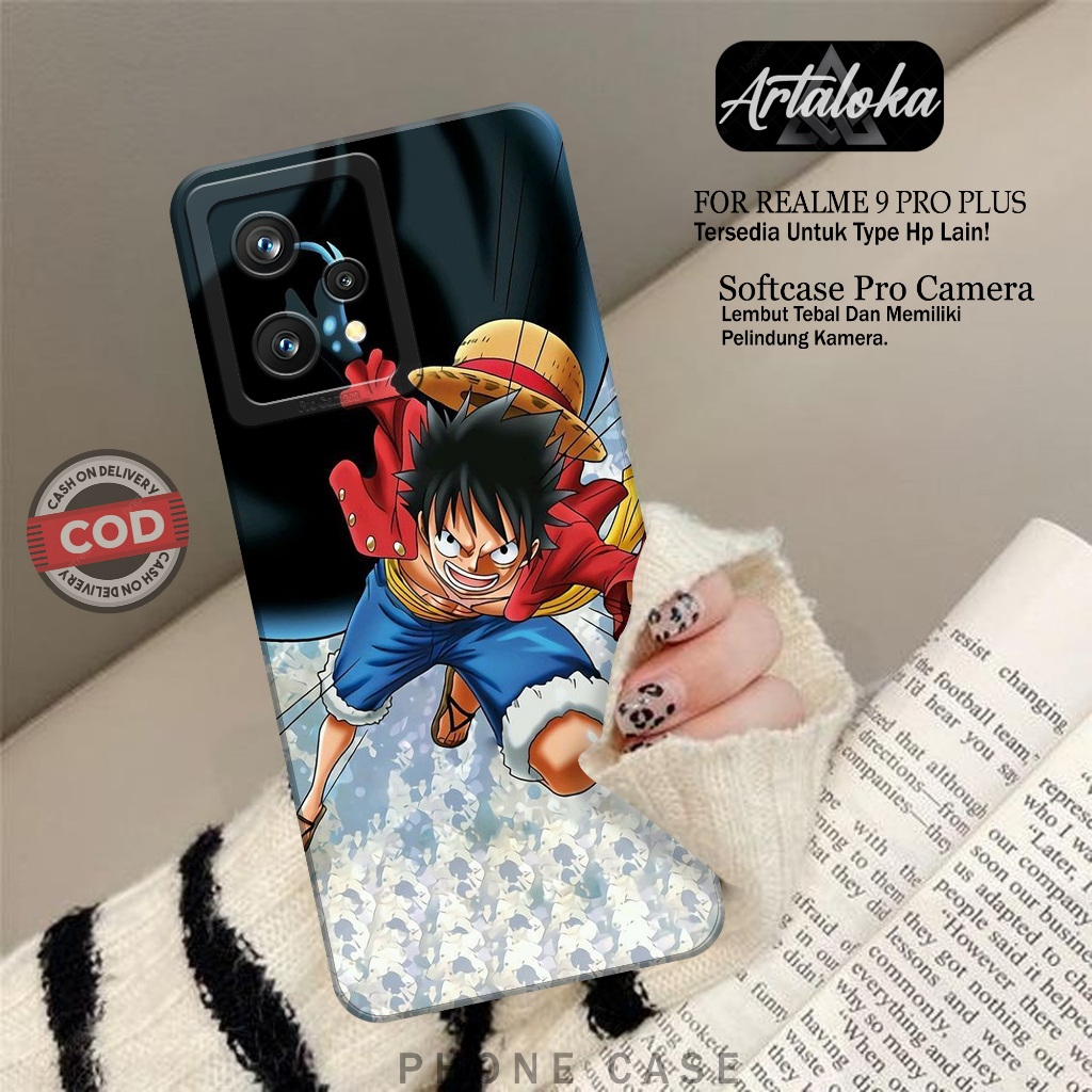 Case Hp REALME 9 PRO PLUS Fashion Case Anime Case REALME 9 PRO PLUS Silikon TPU Pro Camera Casing RE