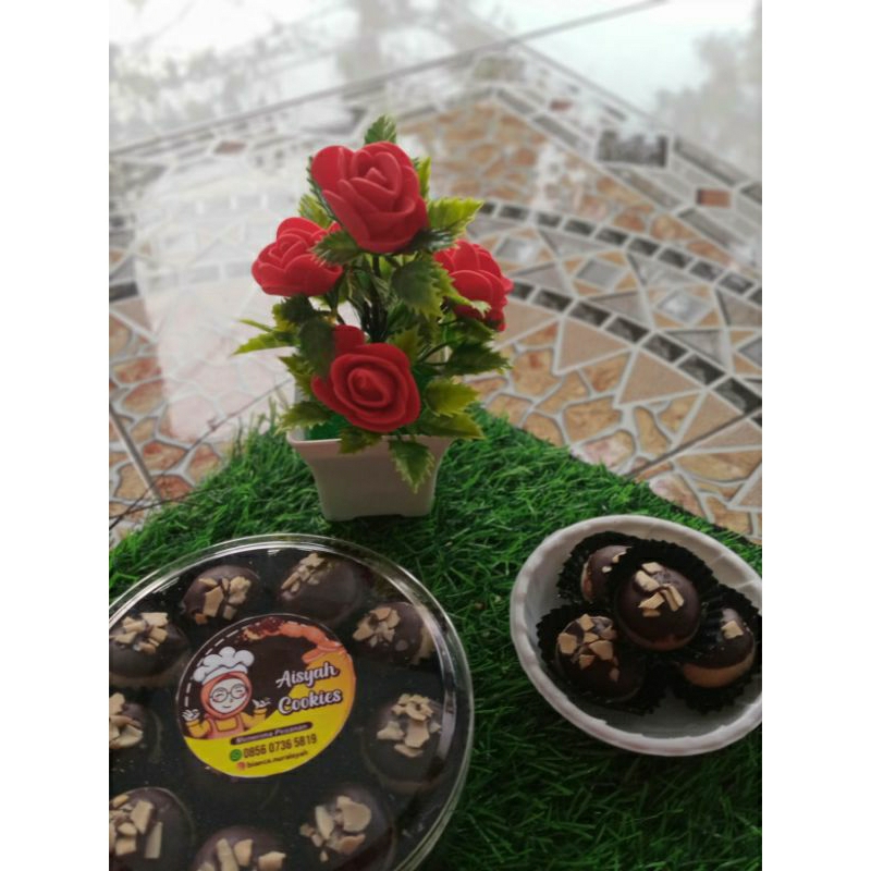 

Coklat almond cookies