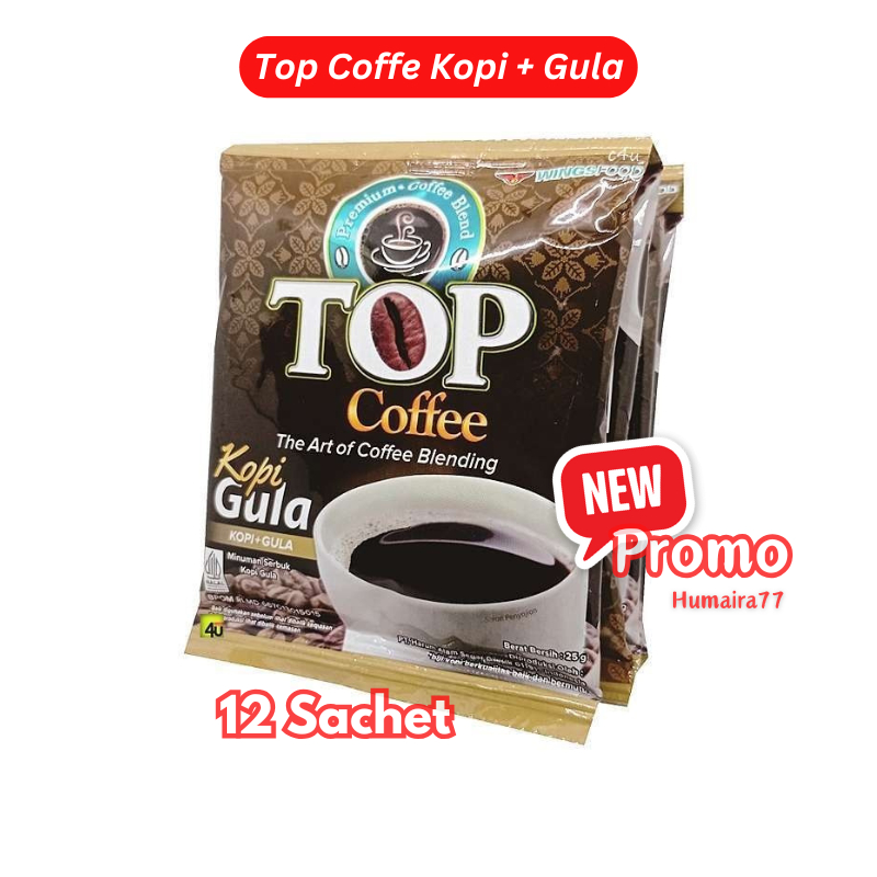 

Top Coffe Kopi+Gula 12 Sachet / Kopi Instan Renceng