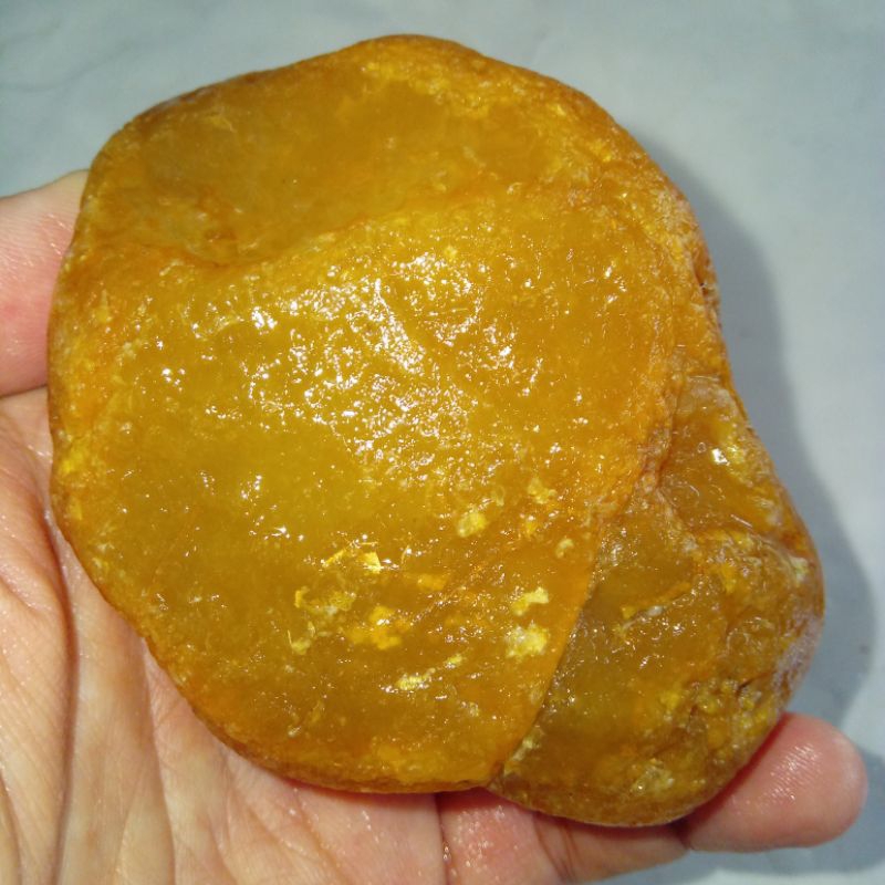 Natural Batu Akik Cempaka Madu Kristal HQ