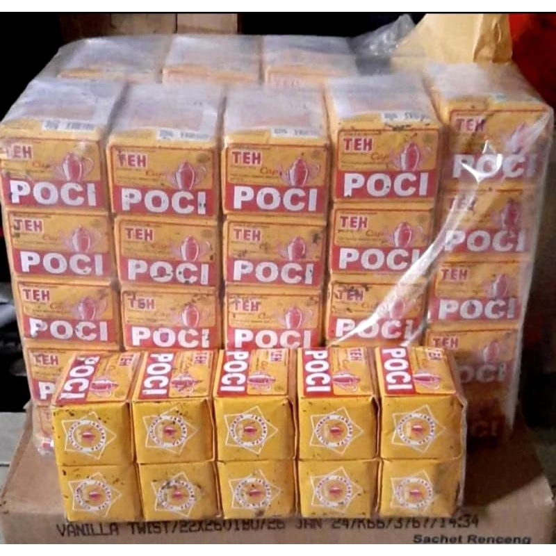 

teh poci kuning kemasan 1sloop isi 10pcs @40gr