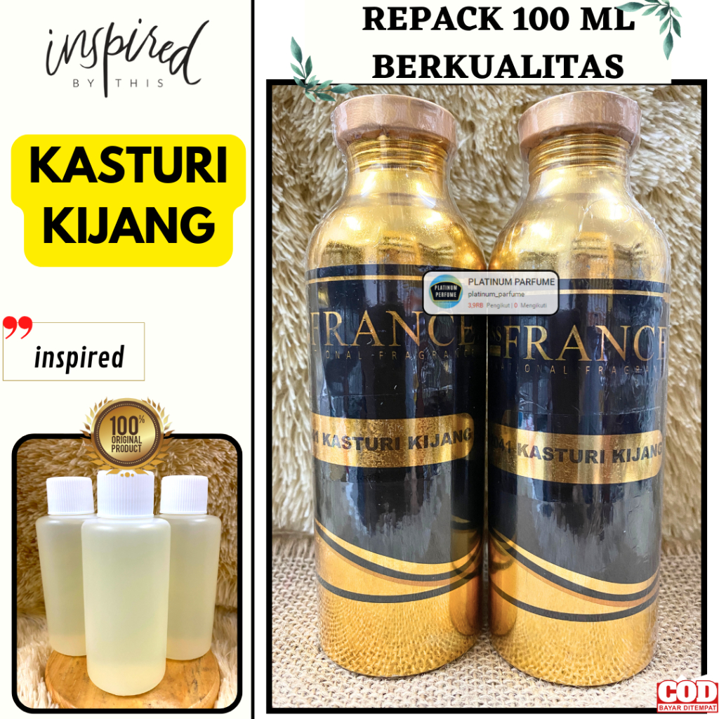 Bibit Parfum 100 ML KASTURI KIJANG Murni LBM Original - Bibit Parfum Kasturi Kijang Al Rehab