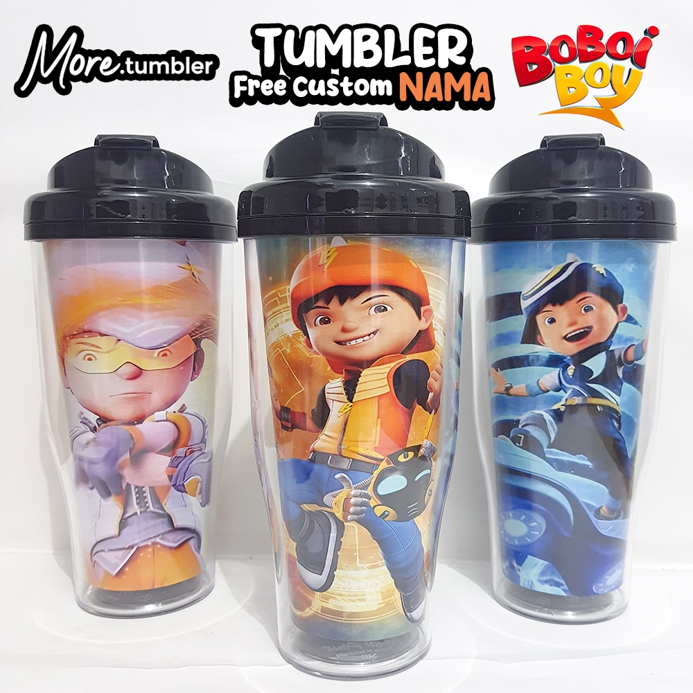 Tumbler Boboiboy / botol minum Boboiboy super hero / souvenir kado merchandise / type P