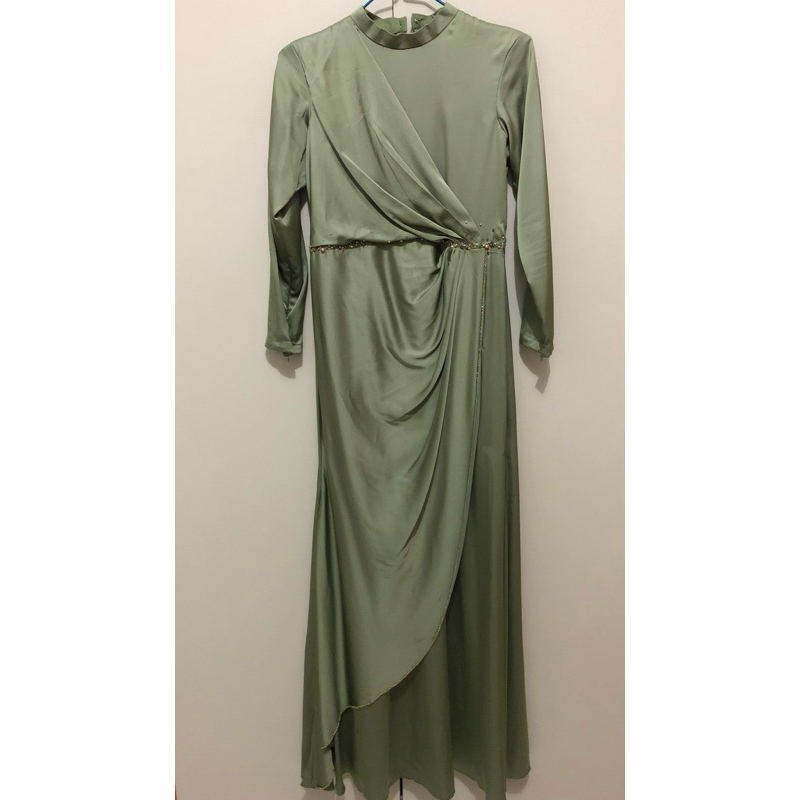 Dress Kondangan Sage Green
