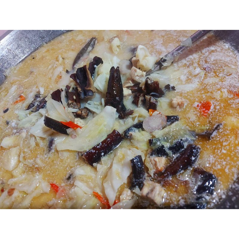 

sayur belut asap
