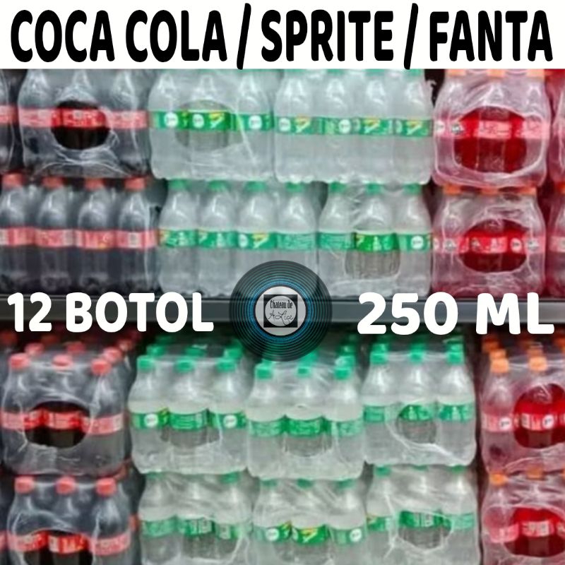 

Coca Cola/Fanta/Sprite 250ml botol mini (isi 1 pack 12 botol)