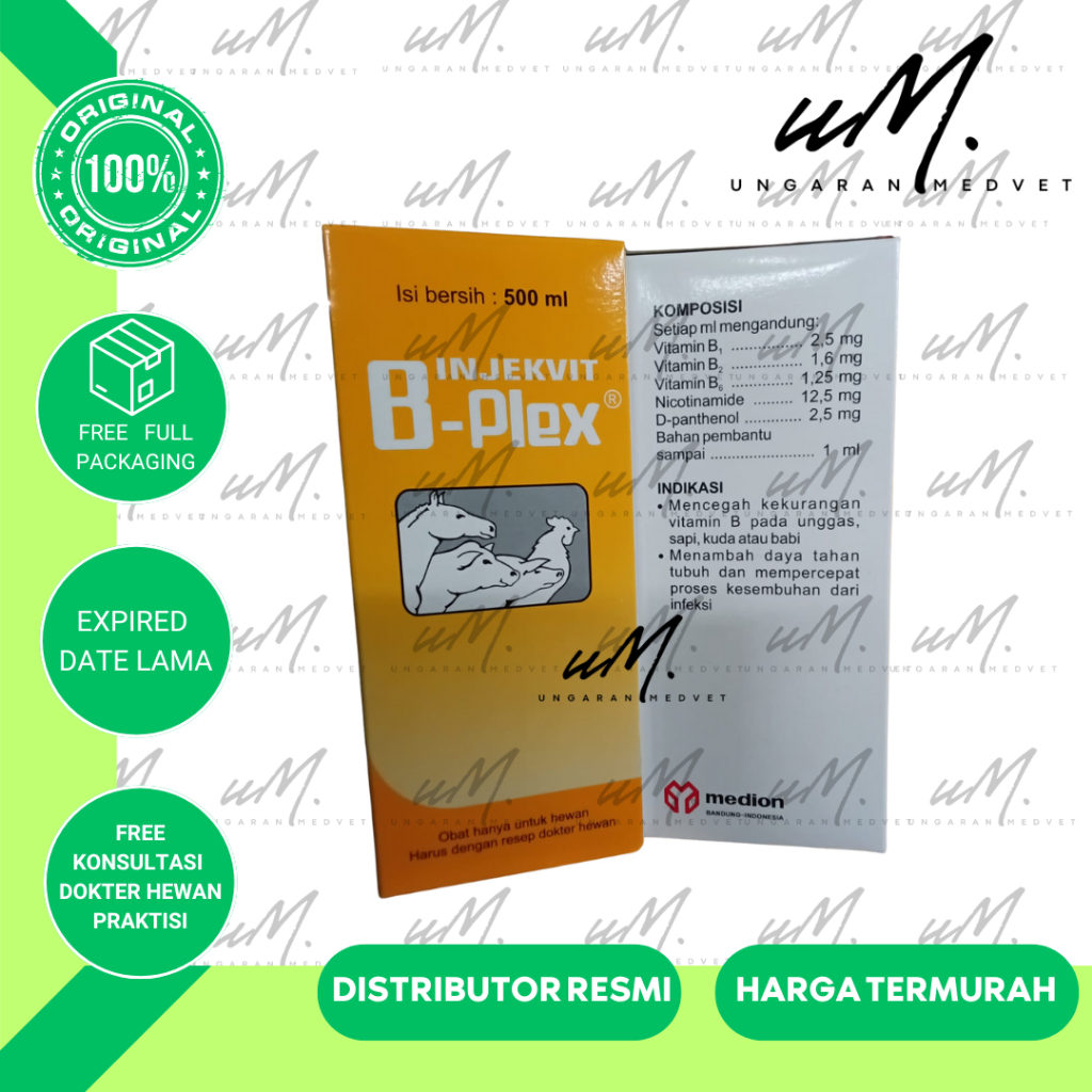 INJEKVIT B PLEX 500 ml - MEDION Injeksi Vitamin B Kompleks