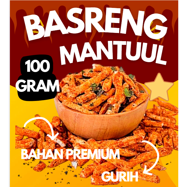 

Basreng 100 gram pedas extra daun jeruk