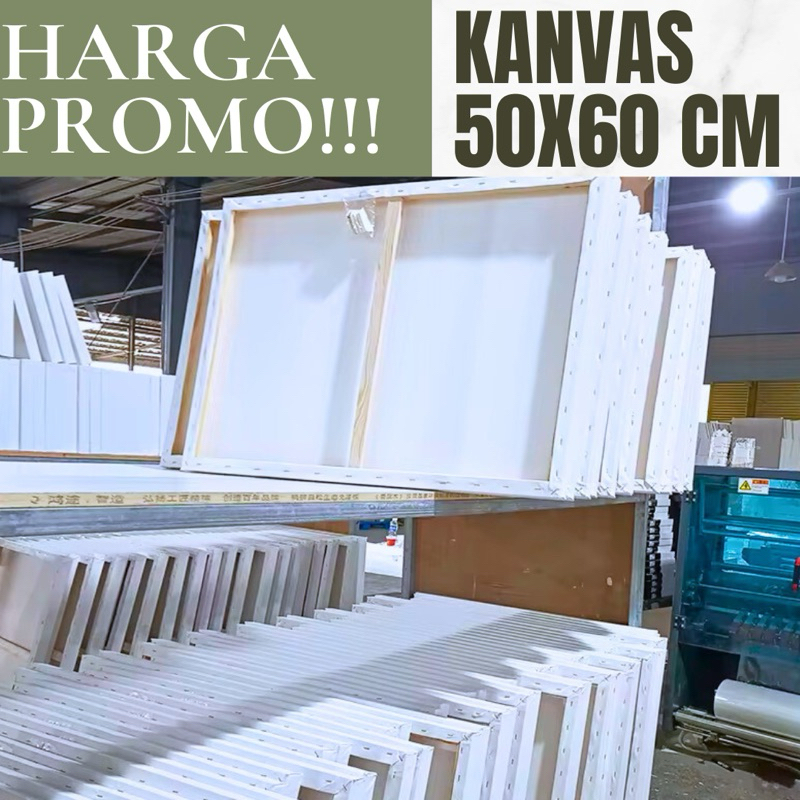 

kanvas lukis ukuran 50x60 siap digunakan bisa untuk semua jenis cat lukis