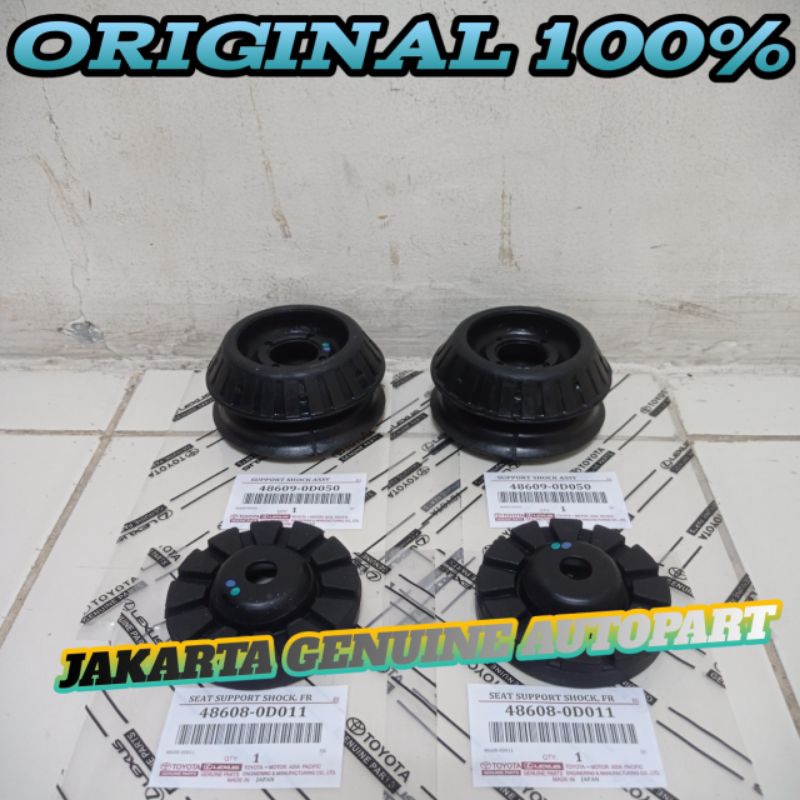 karet support shock depan + tatakan support toyota vios yaris gen2 original