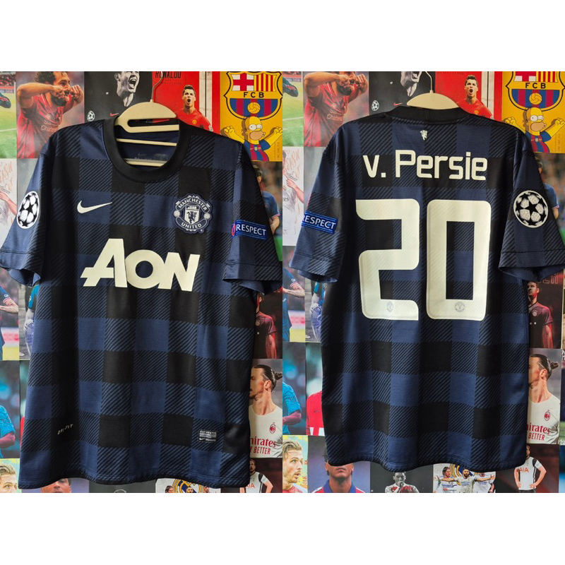 JERSEY ORIGINAL MAN UNITED MU AWAY 2013/2014 VAN PERSIE