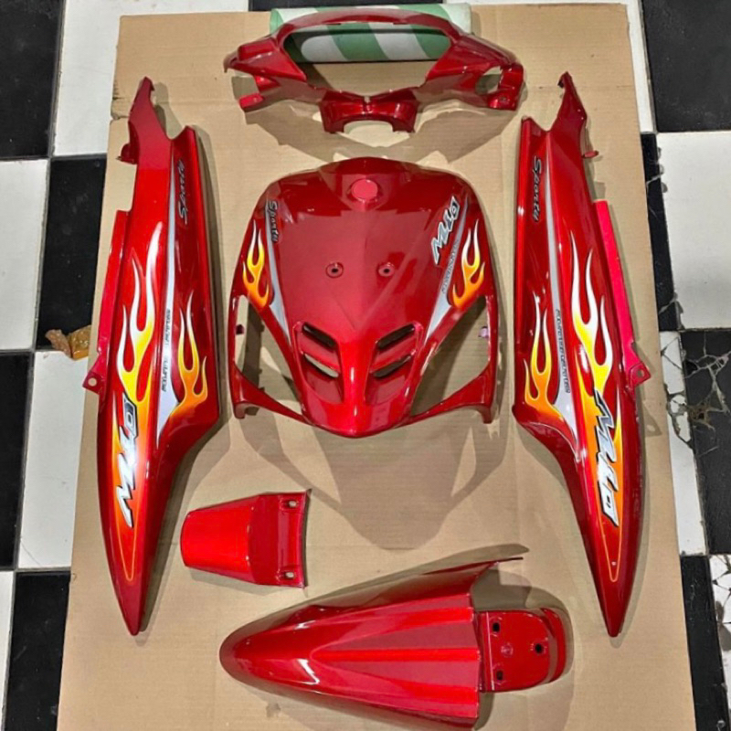 Body Set Mio Sporty Merah Api