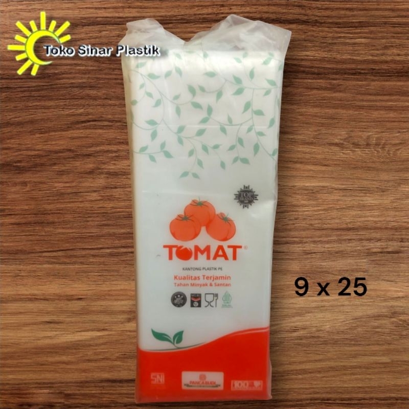 PLASTIK PE TOMAT 9x25 PLASTIK SAYURAN BUNGKUS PLASTIK
