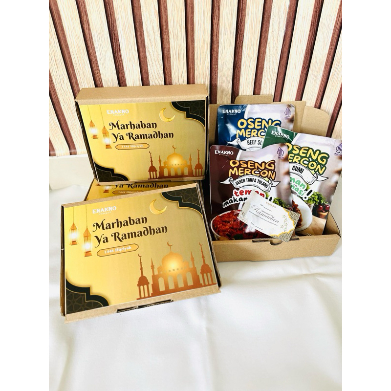 

[ENAKNO] Hampers Lebaran Oseng Mercon 3Pcs FREE Kartu Ucapan