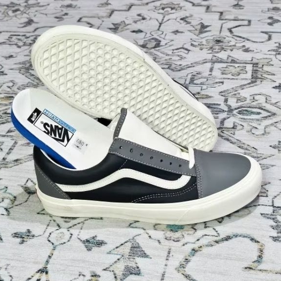 Vans Vault 2016 VLT OG Old Skool LX Leather Charcoal Black (ORIGINAL BNIB RESMI STORE LUAR)