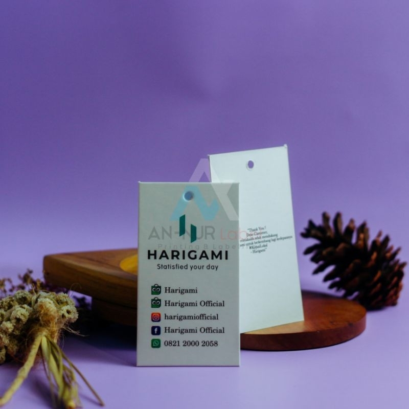 

Hangtag Tebal 700gsm (1200pcs) Hang Tag Bahan Ivory Label Gantung