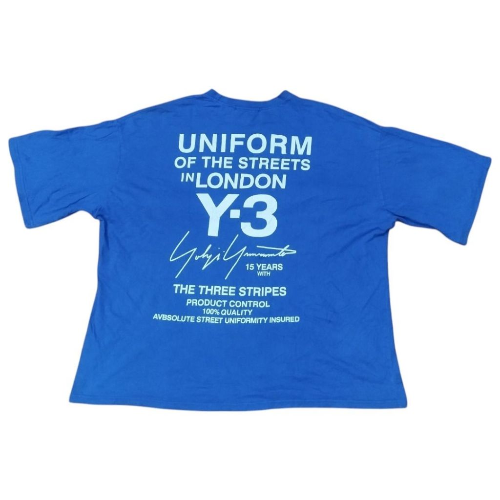 Y3 YOHJI YAMAMOTO ADIDAS NEO BLUE T-SHIRT | STREETWEAR | KAOS | BGT