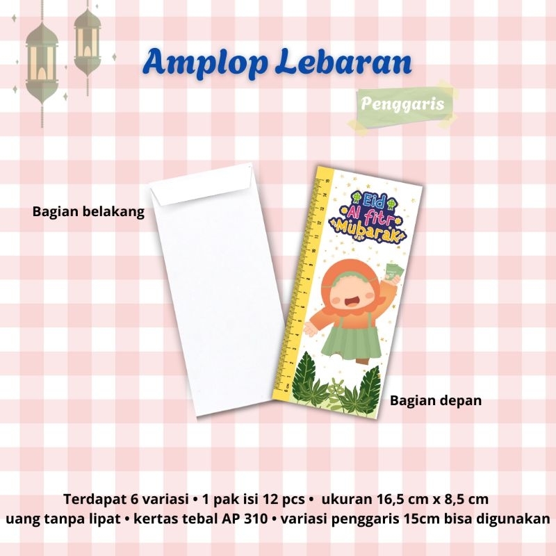 

Amplop lebaran unik penggaris