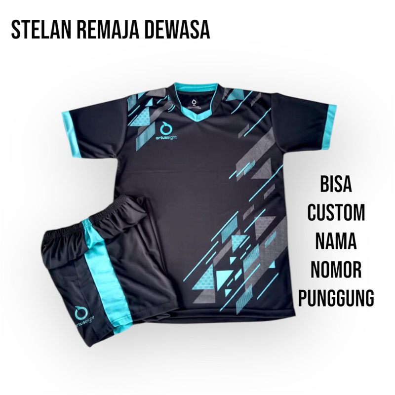 FREE SABLON NAMA NOMOR Jersey Bola Futsal Stelan Dewasa