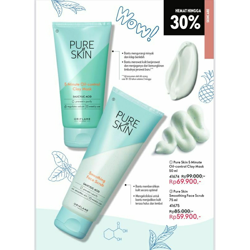 face wash pure skin Oriflame