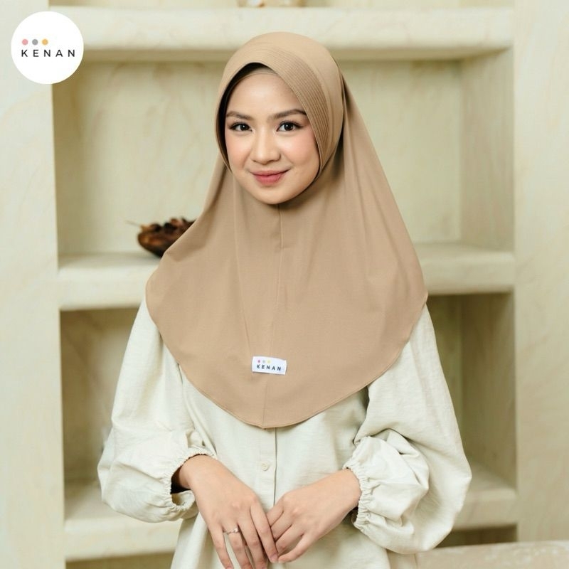 ORIGINAL KENAN Bergo Dzevada Jilbab Hamidah Kualitas PREMIUM Menutup Dada