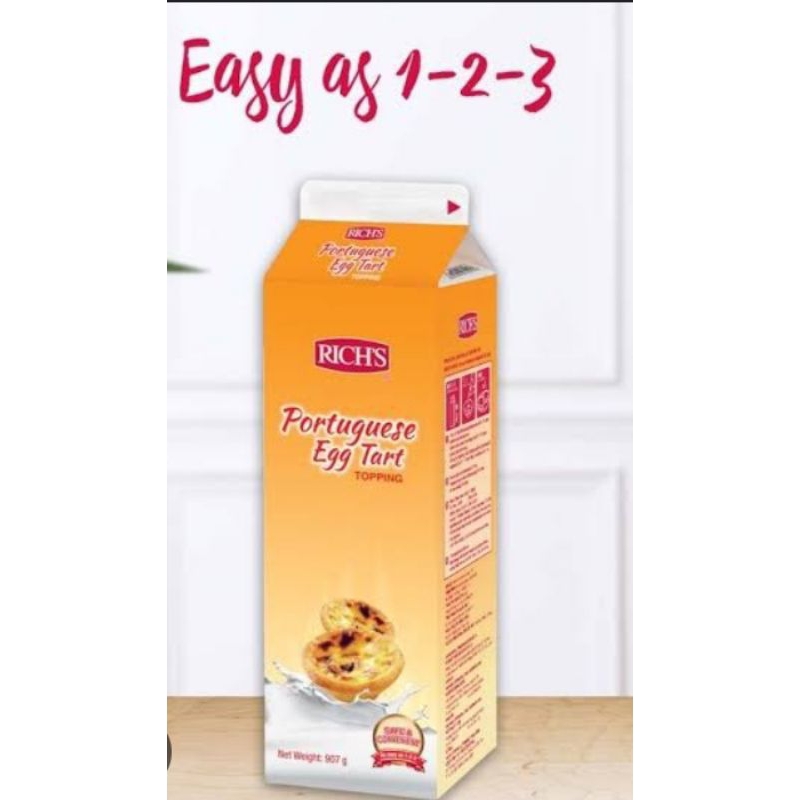 

Rich Purtuguese Egg Tart 1ltr