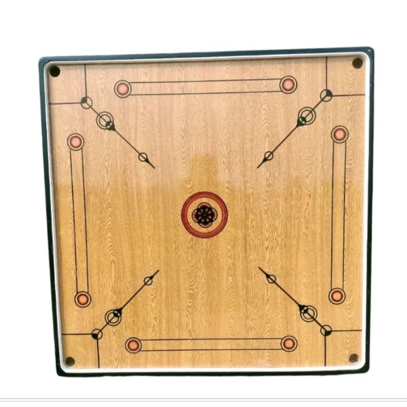 Meja Karambol Jumbo 120 cm x 120 cm Komplit Biji Dan Kristal Nya