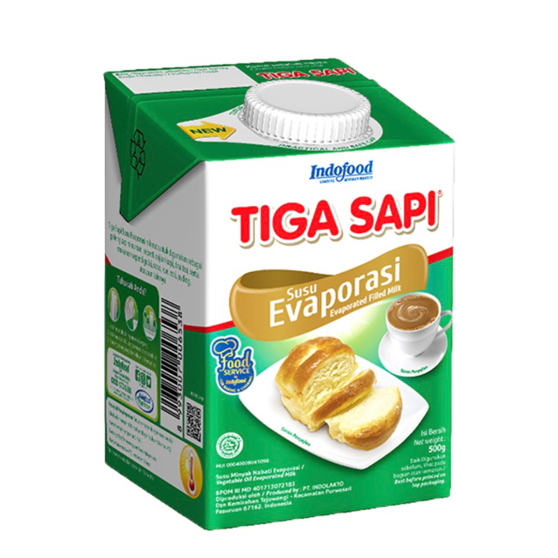

SUSU EVAPORASI TIGA SAPI 500gr / SUSU EVAPORASI - TIGA SAPI