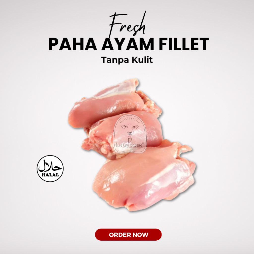 

Daging Ayam Paha Fillet Boneless Fresh Halal 500gr