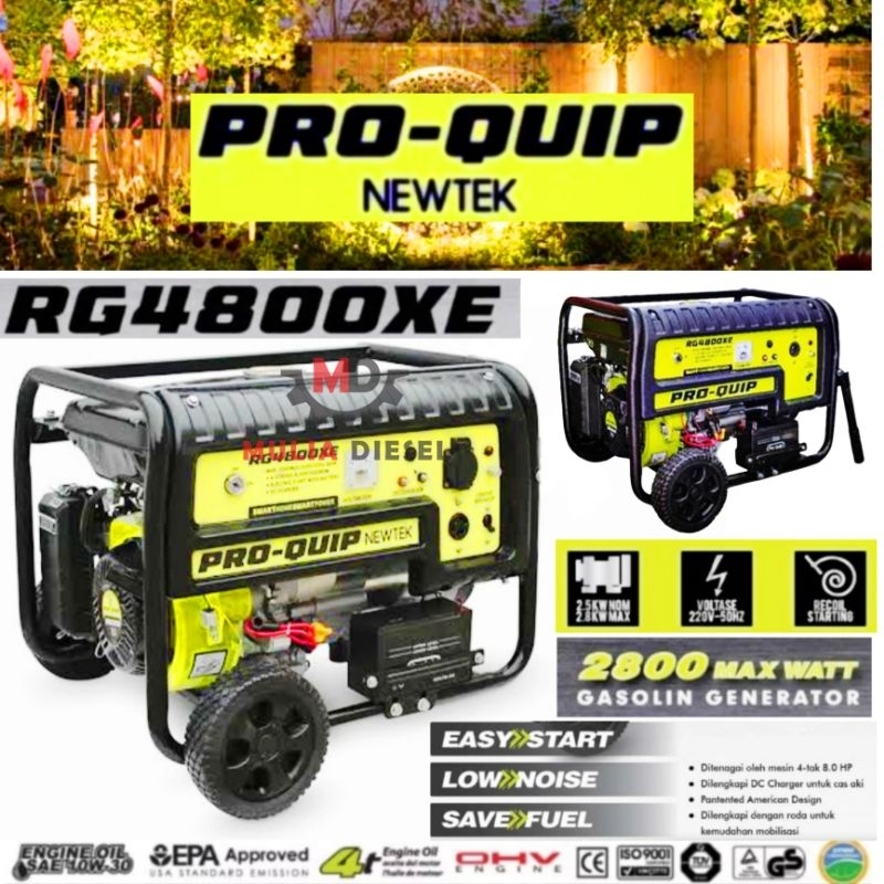 Genset Generator Tiger Proquip Starke TG4880 TGE4880 RG4800 TGR5000 XE 5900 E 2800 3000 WATT Bensin 