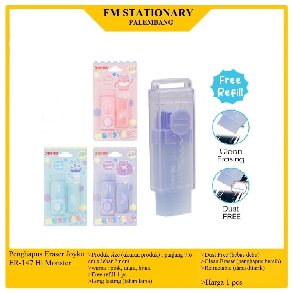 

Penghapus Joyko / Eraser Joyko ER-147 Hi Monster