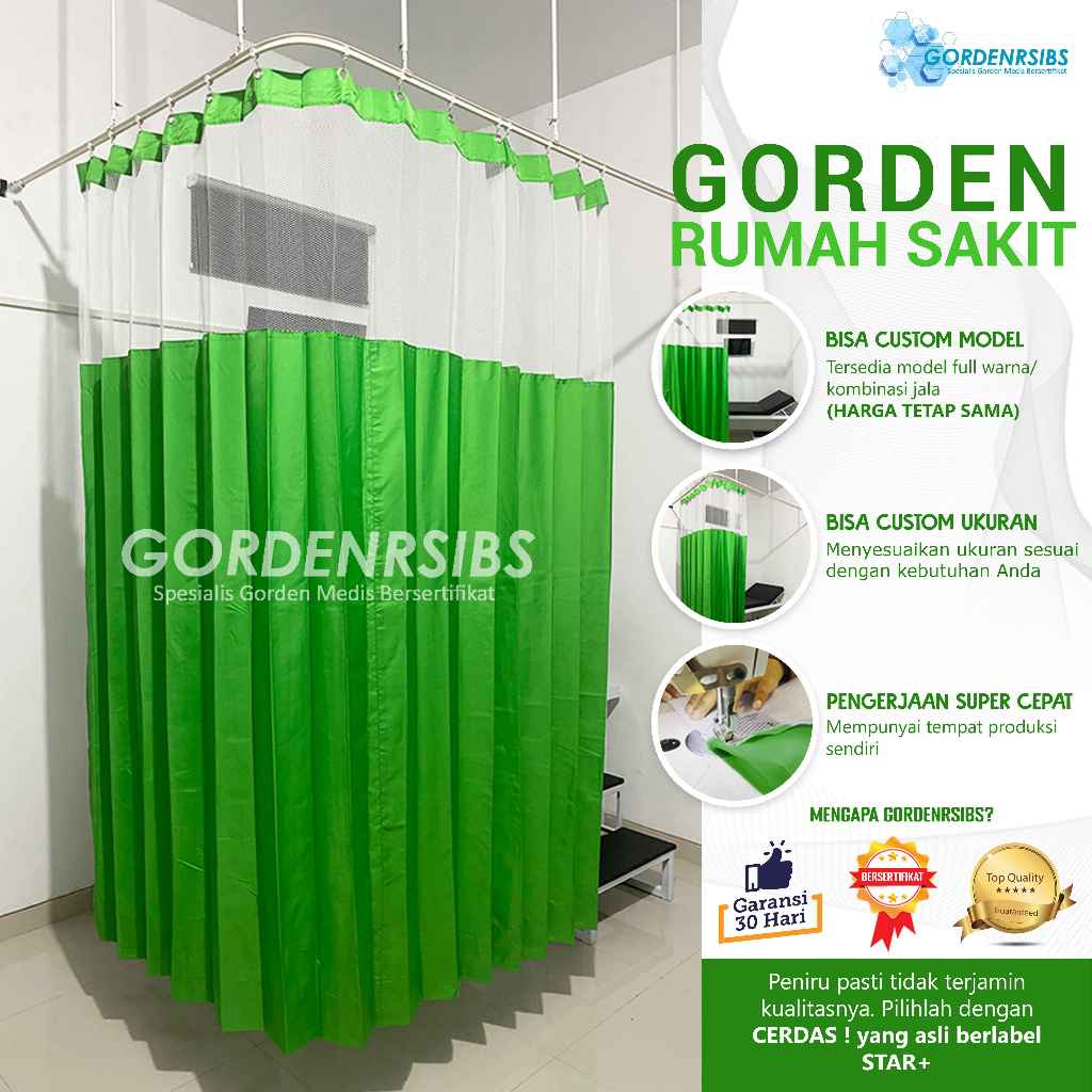 TIRAI PEMBATAS RUANGAN - BAHAN FULL PVC - JUAL BELI KAIN RUMAH SAKIT