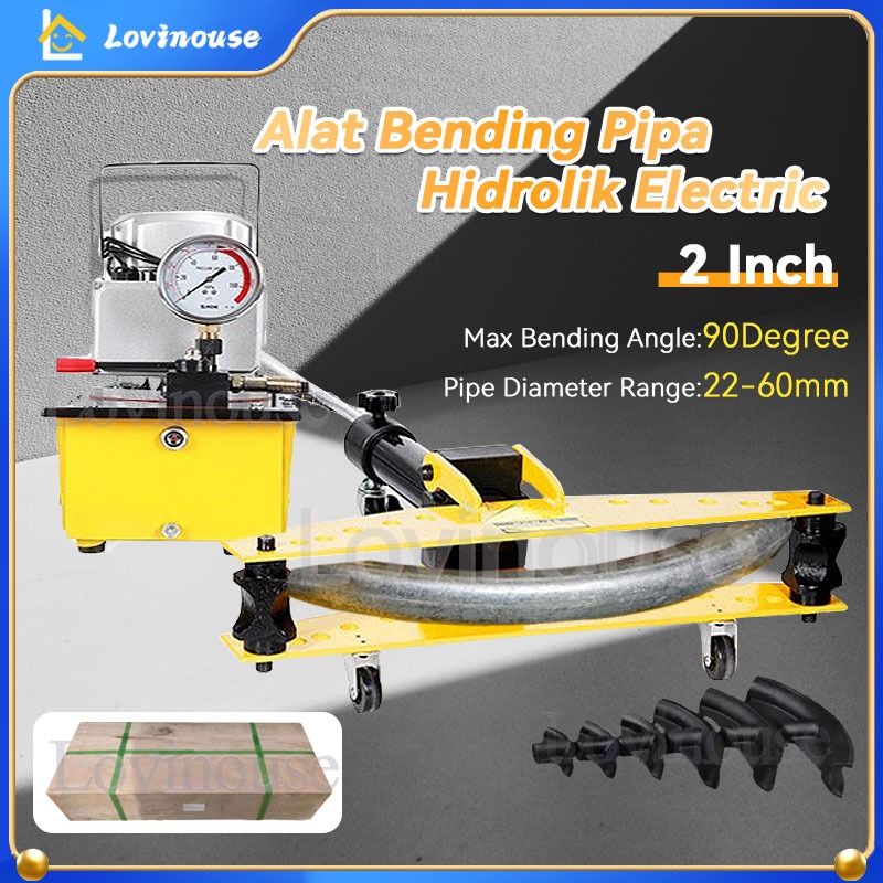 Alat Bending Pipa Hidrolik Listrik 22-60mm Besi/Galvanis/Stainless/Aluminum Pipe Bending Tool Alat B