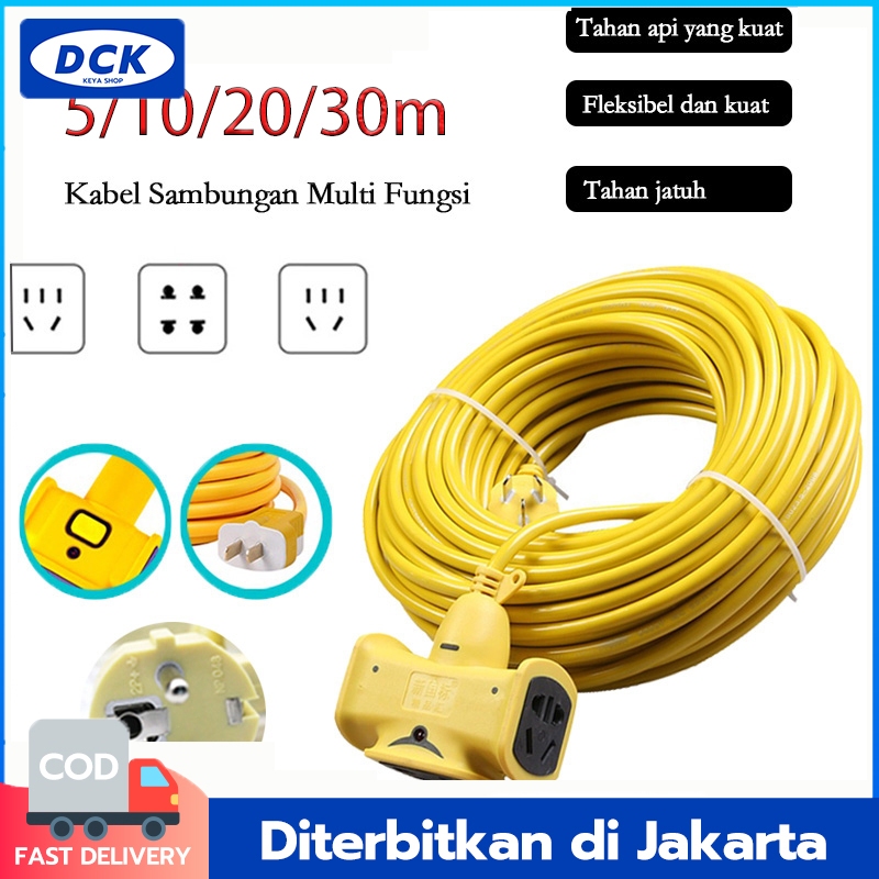 Kabel Sambungan Multi Fungsi /Colokan Kabel Listrik /Kabel kerja Bengkel panjang kabel 10 meter 20 m