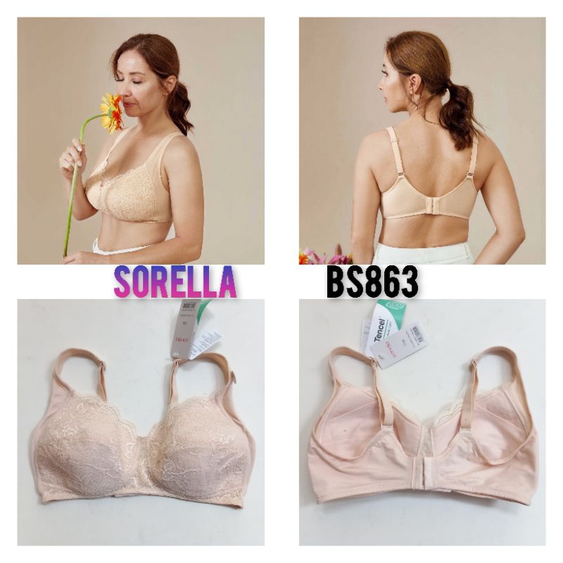 BS863 Bra sorella bra mama tanpa kawat bahan tencel cup full 36C 38C 40C