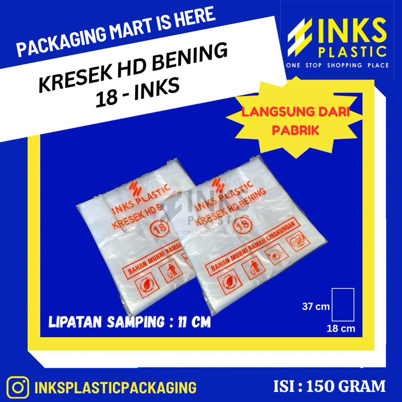 KRESEK HD 18 BENING KANTONG KRESEK HD BENING TRANSPARAN UK 18