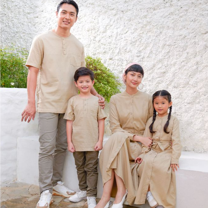 X EIGHT Arhan Shirts Couple Family - Kemko Couple Keluarga Sarimbit