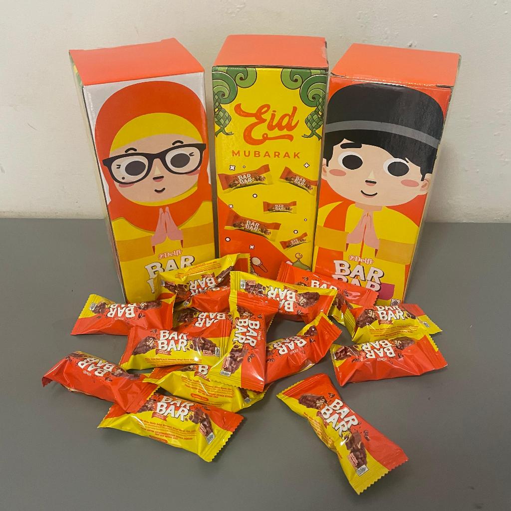 

DELFI BAR BAR 8 GR X 15 PC EDISI LEBARAN / BAR BAR SHARE PACK LEBARAN EDITION / BAR BAR COKLAT WAFER LIMITED EDITION