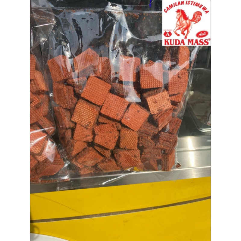 

WAFER CREAM/KRIM 2 VARIAN RASA COKLAT DAN STRAWBERRY BERAT 650g KUDA MASS A MALANG JAWA TIMUR