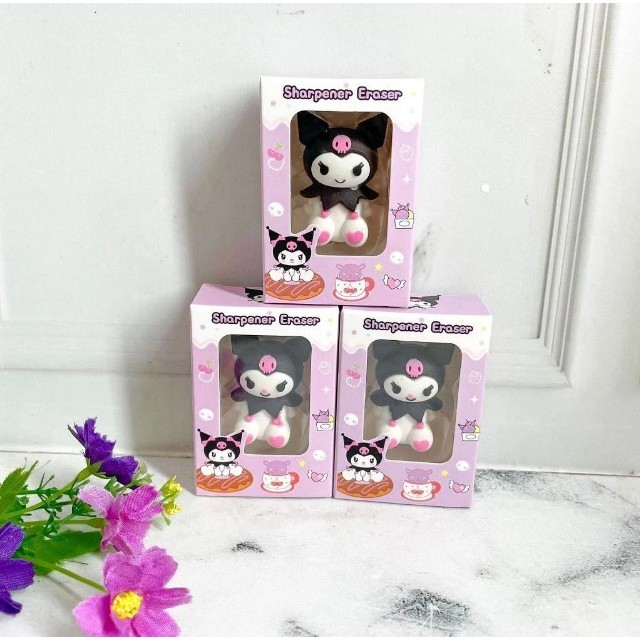 

Rautan + Hapusan Kuromi / Hellokitty Perlengkapan Sekolah Karakter Kartun Sanrio
